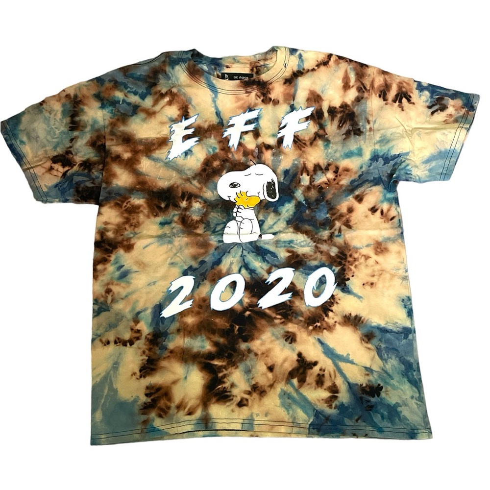 Unisex Snoopy handmade tie dye shirt